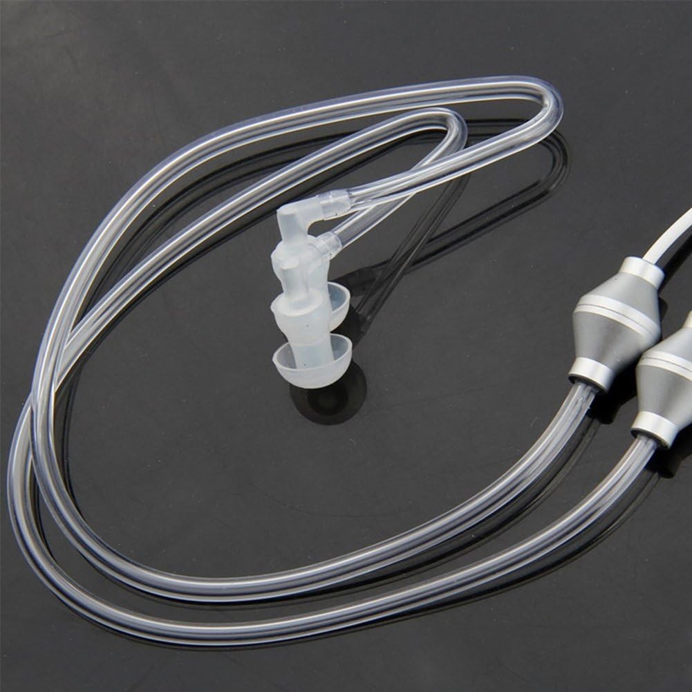 Anti Radiation Air Tube Stereo Ear Headphones In Ear Noise Cancelling Earbuds