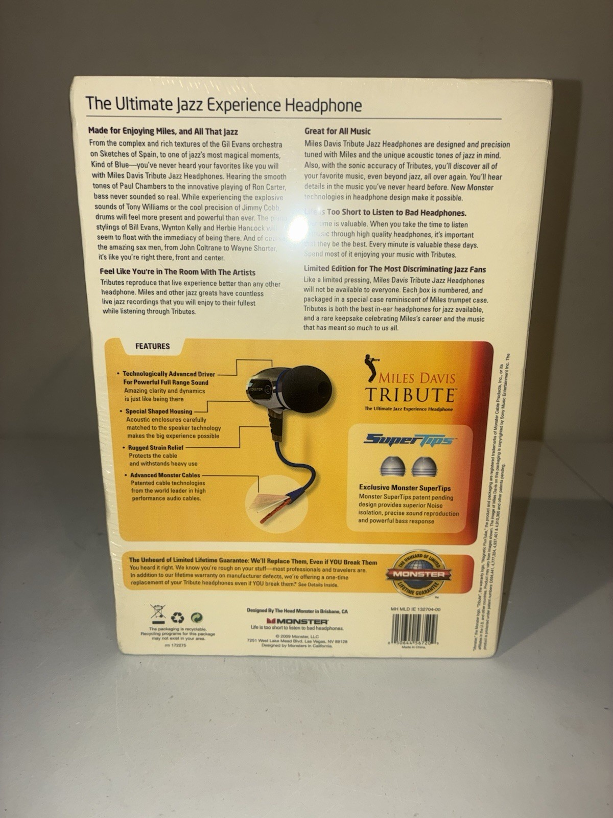 Miles Davis Tribute Headphones – Brand NEW/Unopened