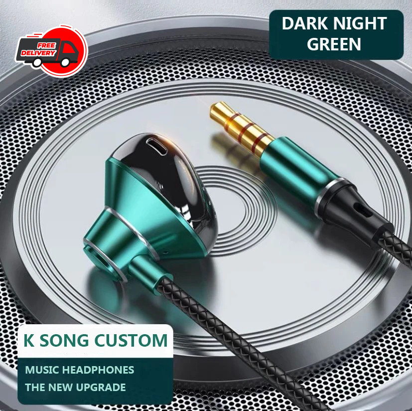 9D Bass Stereo Type-C 3.5mm Wired Earphones With Mic For iPhone 16 15 Samsung