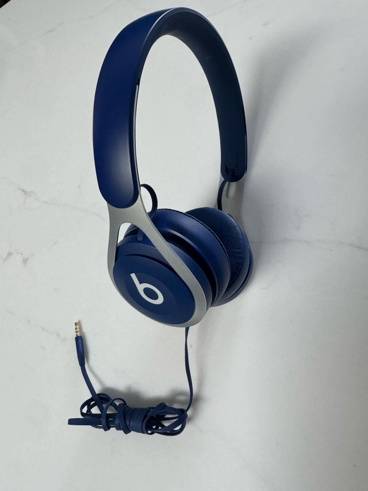 Beats by Dr. Dre Beats EP Blue/Silver Wired On-Ear Headphones 3.5mm Mic