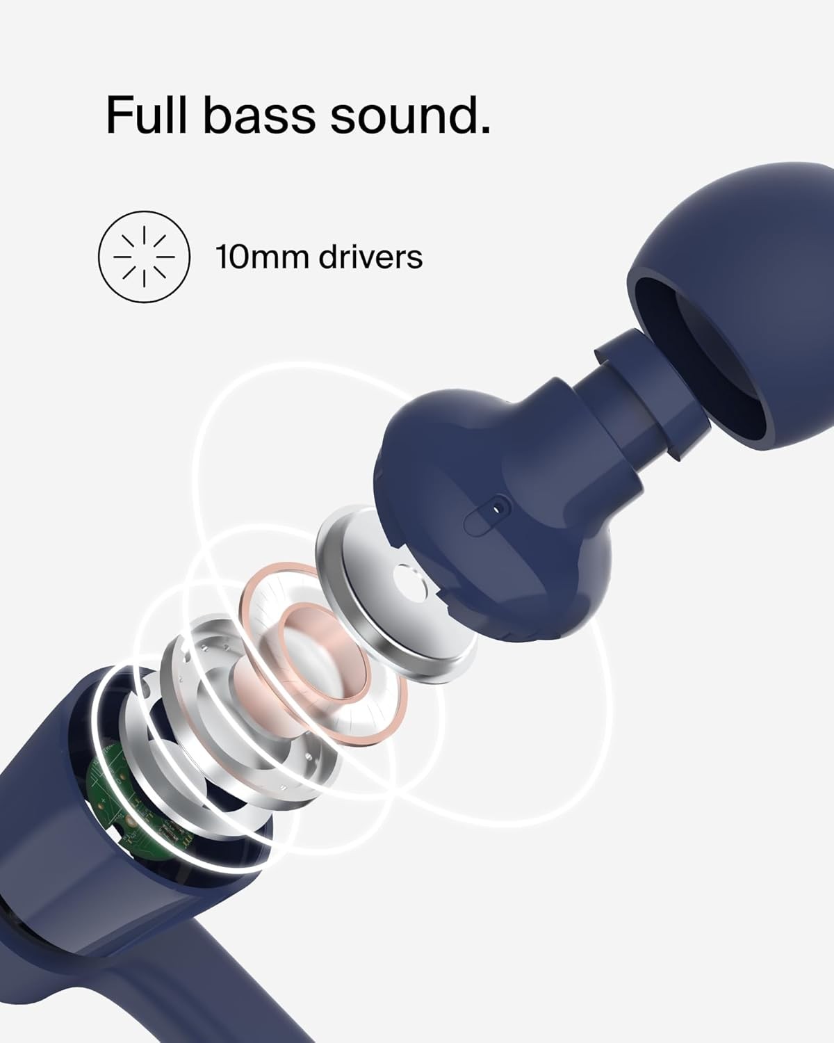Belkin SoundForm Wired Earphones USB-C Volume Limited 85/100dB All Purpose Blue