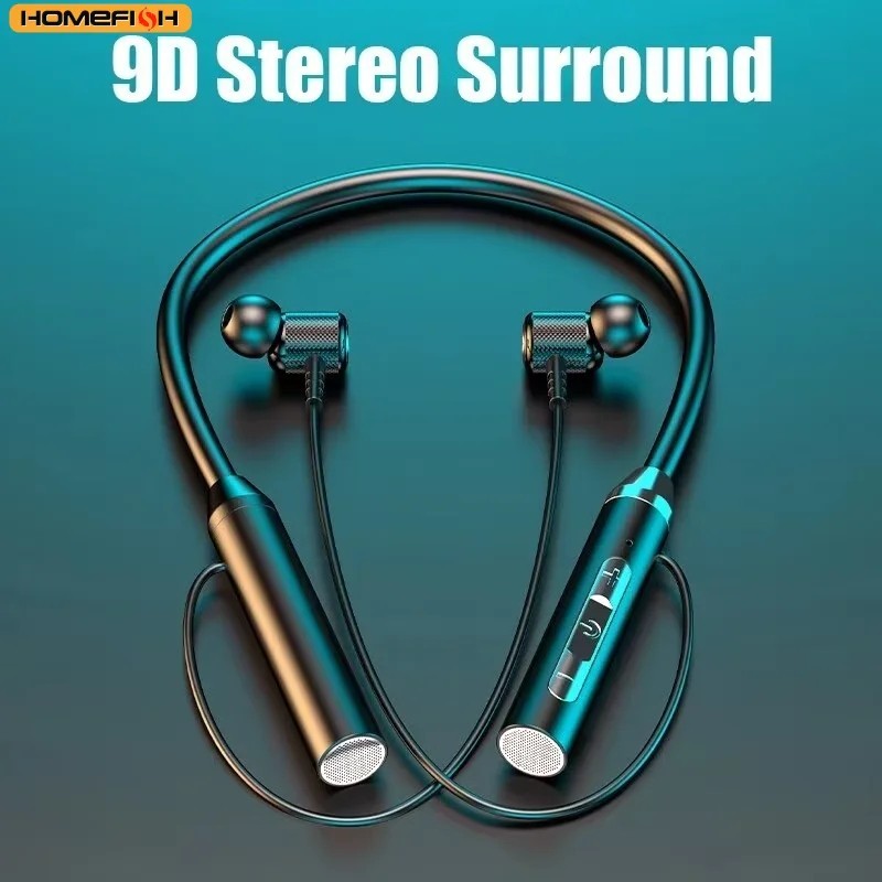 Wireless Bluetooth Neckband Headphones Sports Waterproof Earbuds Running Headset