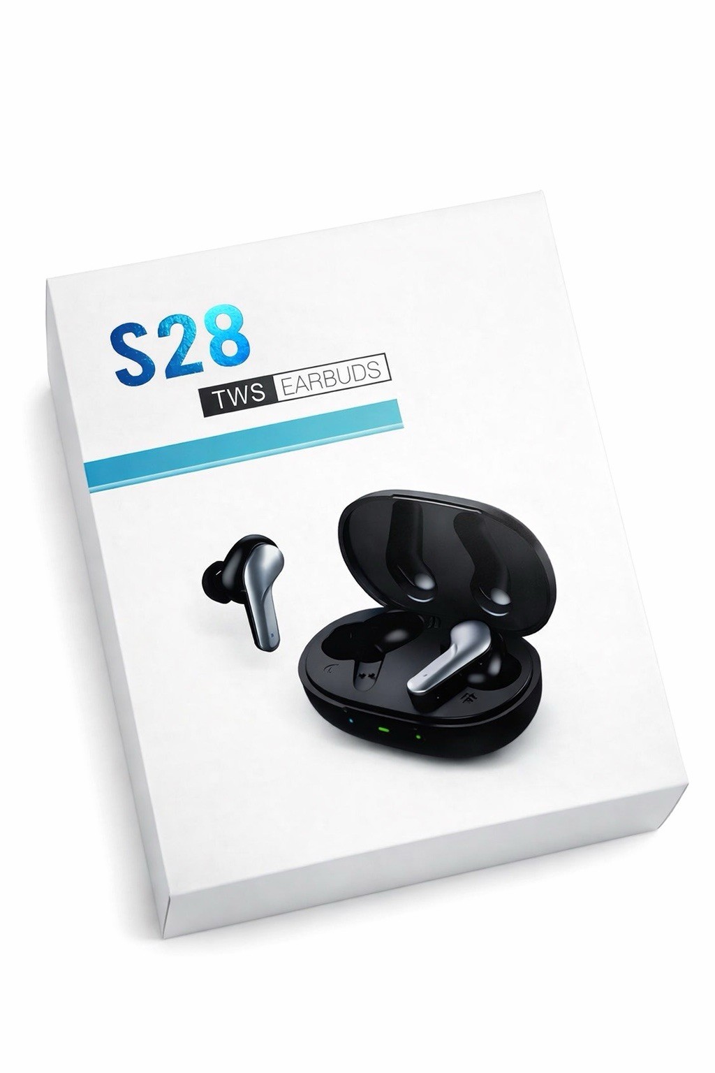 S28 TWS Wireless Bluetooth Earbuds with Charging Case Black New