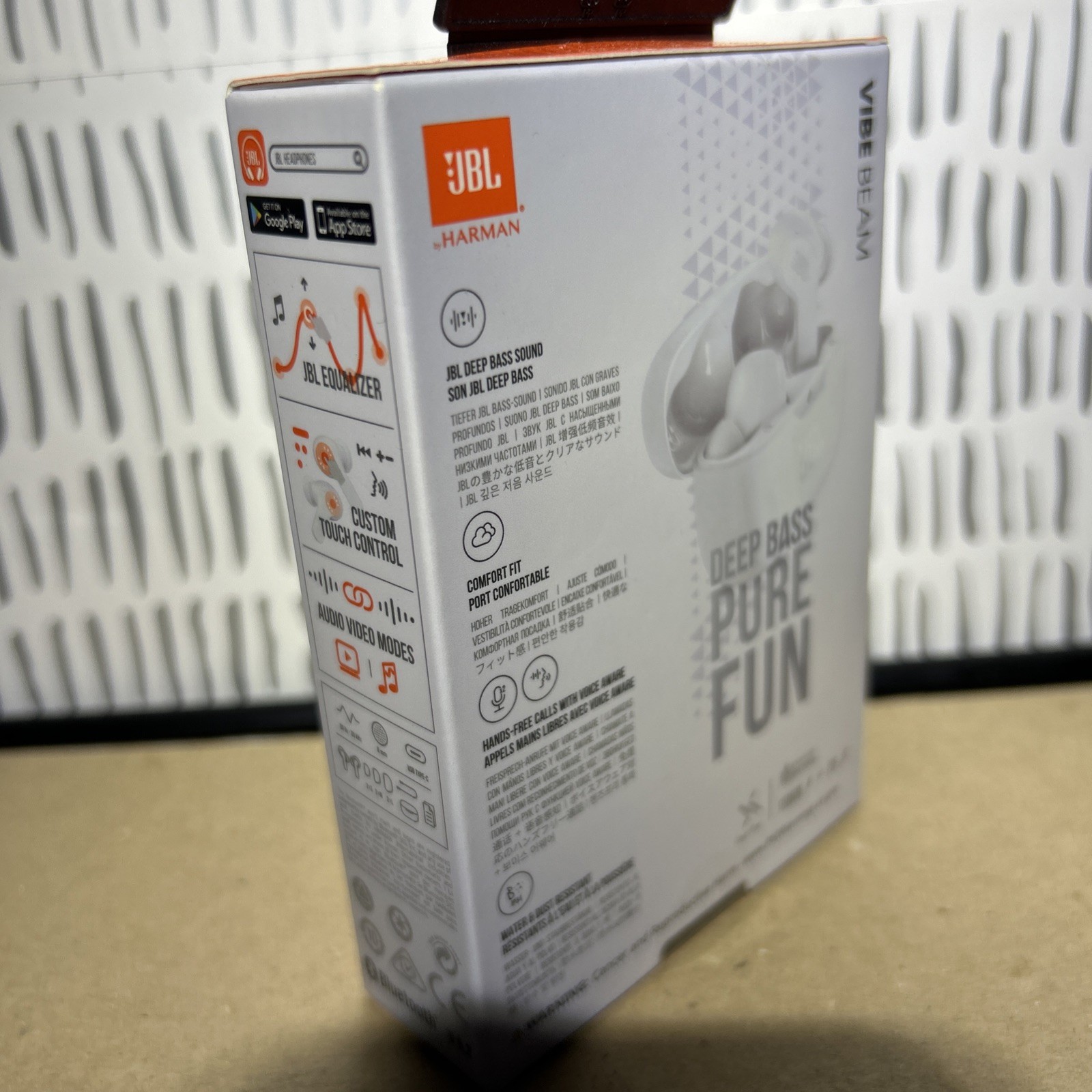 JBL Vibe Beam True Wireless Bluetooth Earbuds (White)