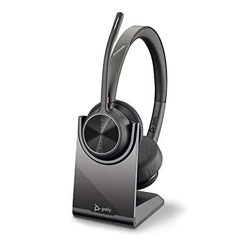 Poly – Voyager 4320 UC Wireless Headset + Charge Stand (Plantronics) – Headphone