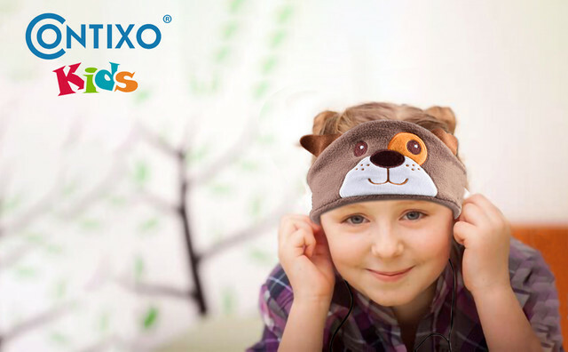 Contixo H1 Kids Soft Fleece On-Ear Headphones Animal Design Warm Earphone