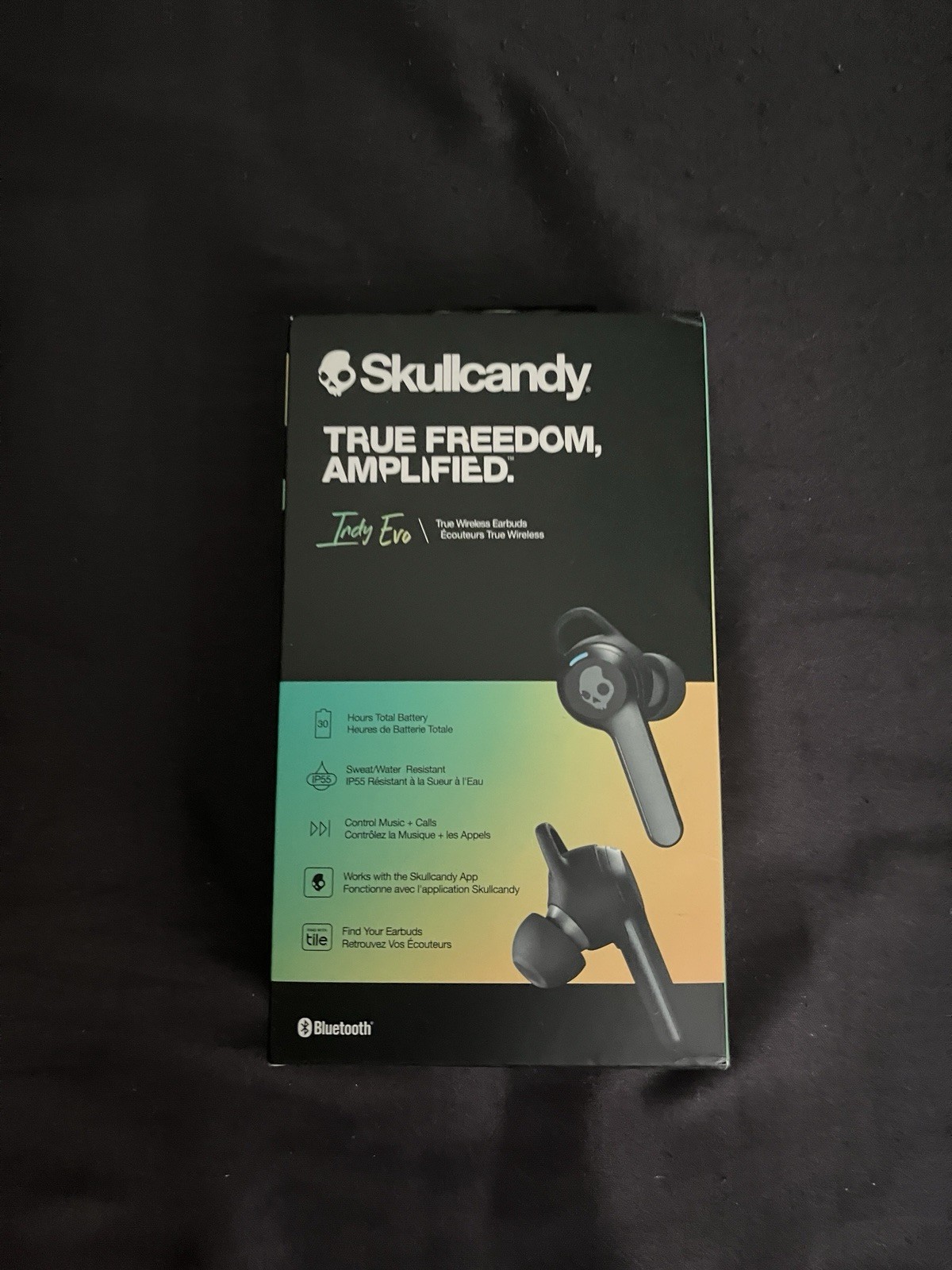 New Skullcandy Indy Evo True Wireless Bluetooth Headphones Black (S2IVW-N740)