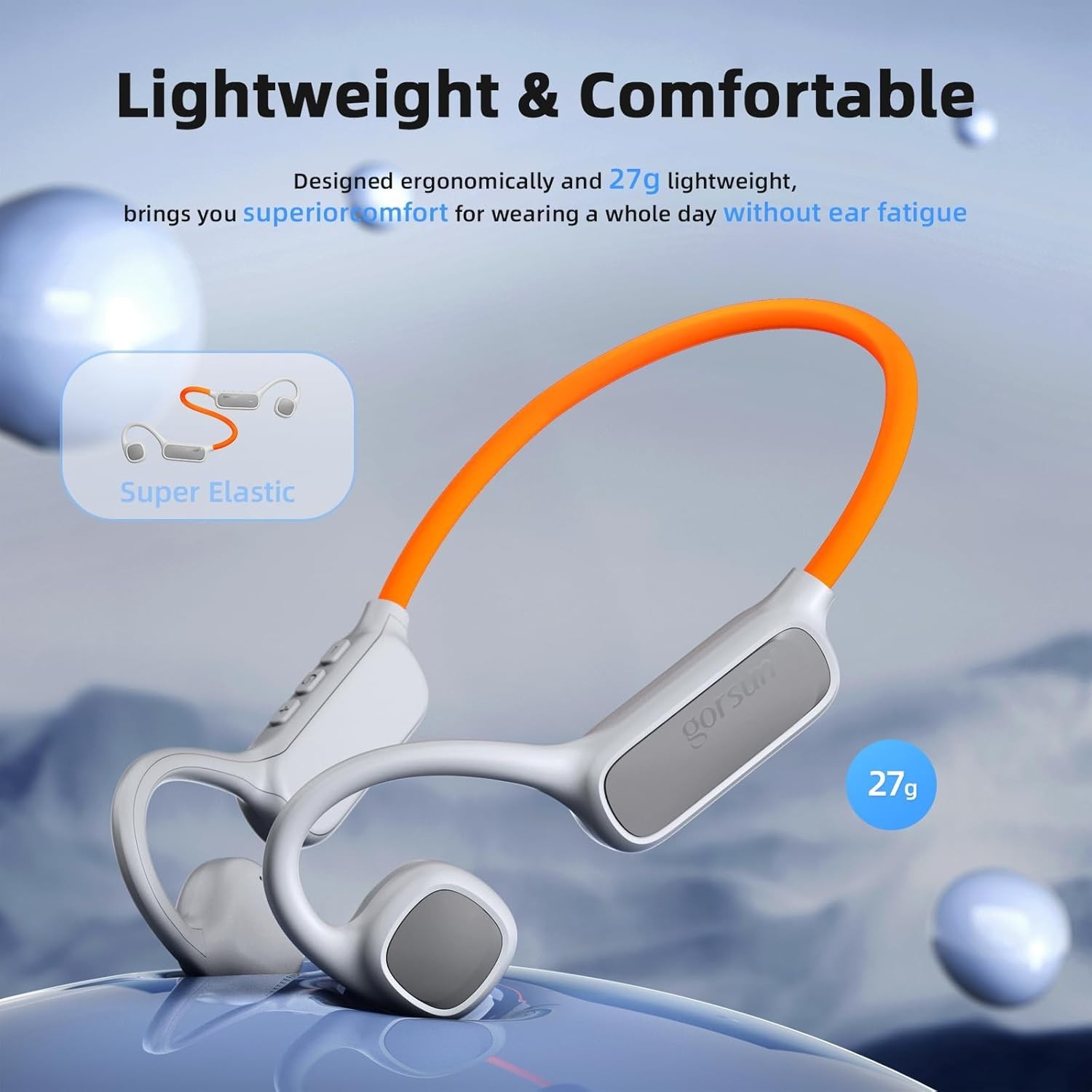 Open Ear Headphones, Air Conduction Headphones Bluetooth 5.4, Wireless Headph…