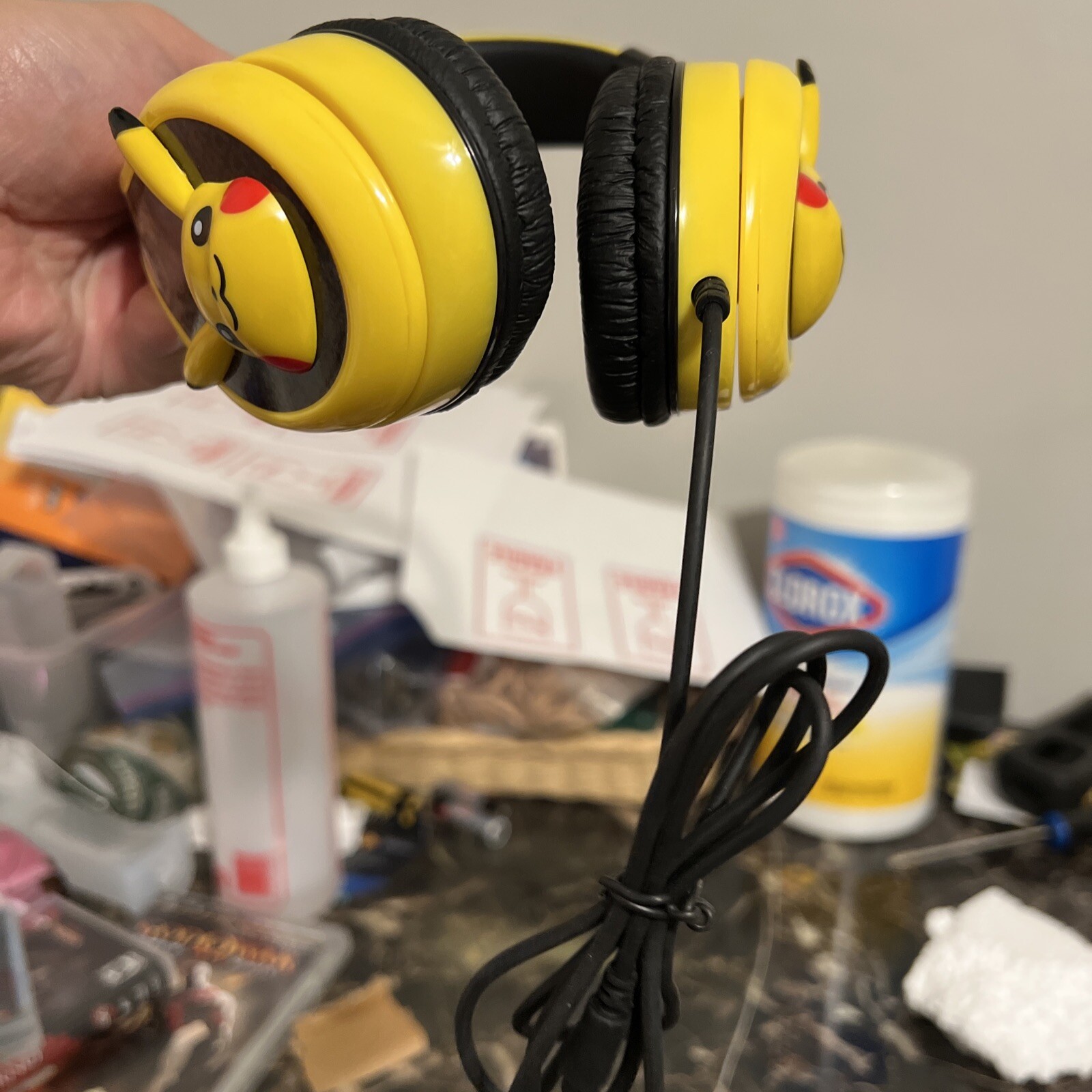 Pokemon iHome PK140 Kid Designs Pikachu Headphones 2018 Nintendo CLEANED & TEST