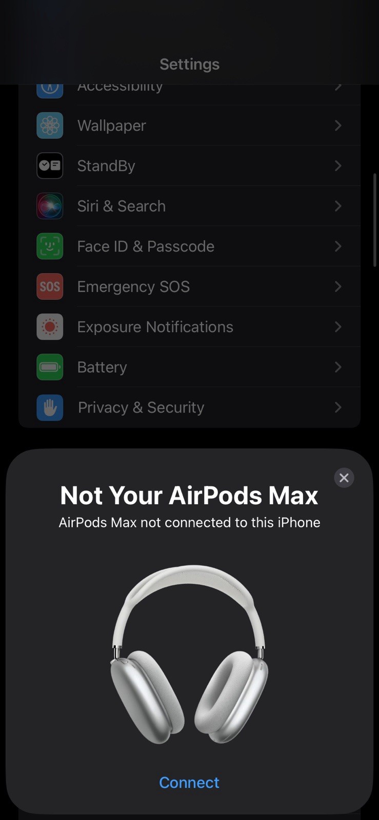 Apple AirPods Max Silver/White Over-Ear Bluetooth Headphones w/ ANC, Mic