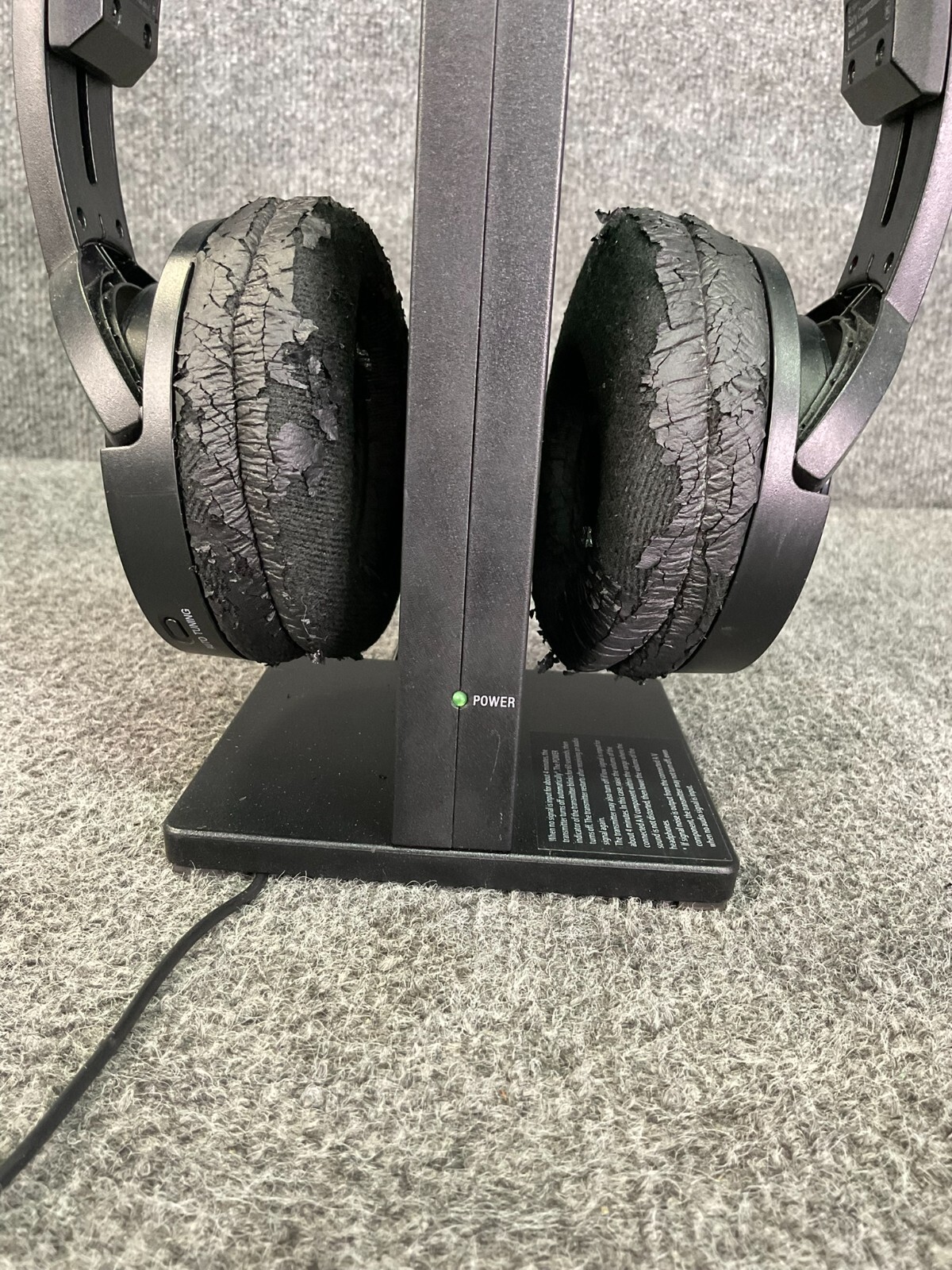 Sony MDR-RF985RK Wireless RF Over Ear Headphones Stereo Transmitter Used
