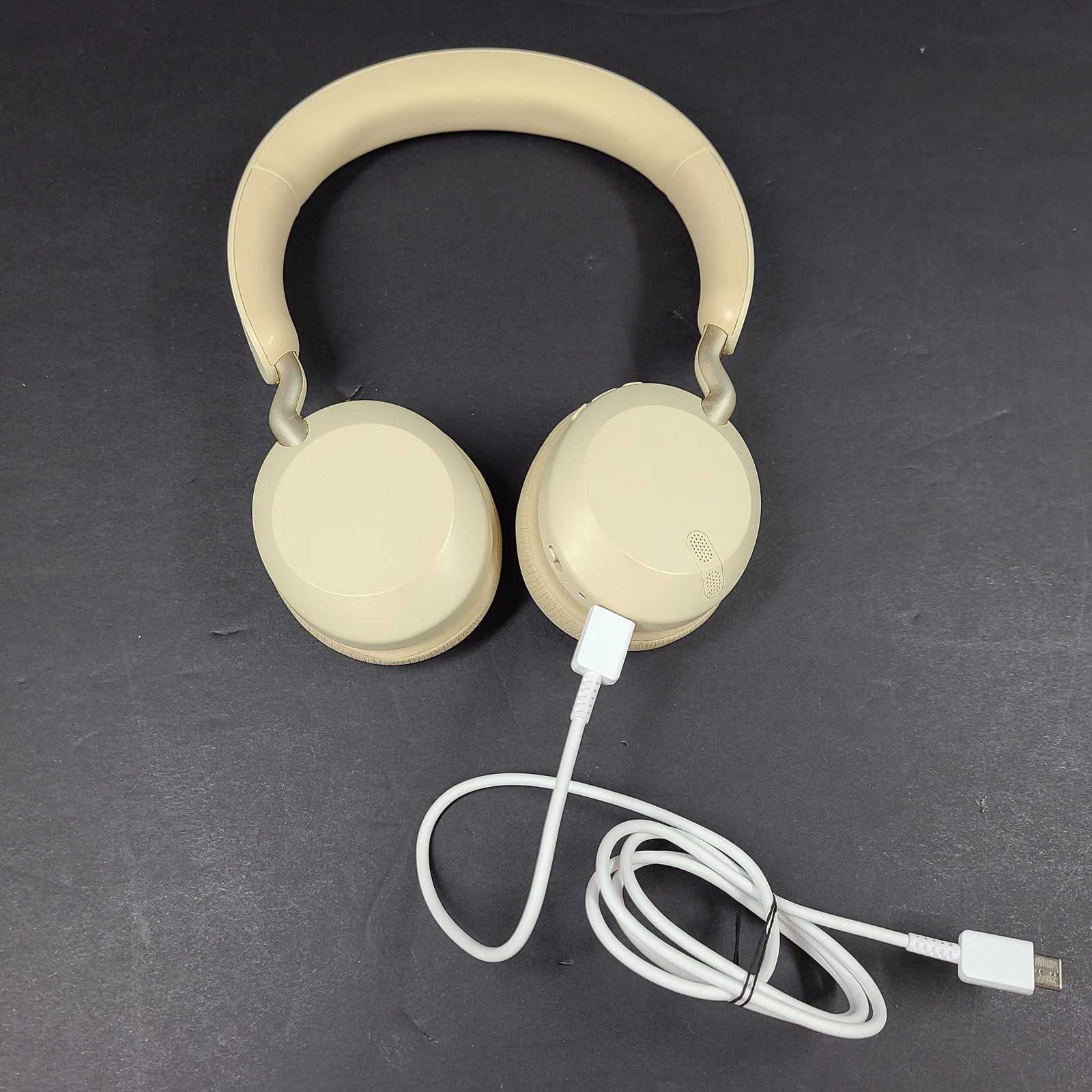 Jabra Elite 45h HSC110W Wireless Bluetooth On-Ear Headphones – Grade B Beige