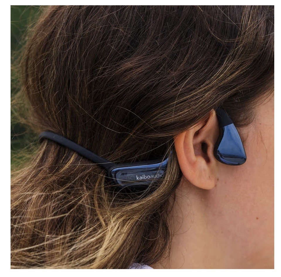 Kaibo Flow – Bone Conduction Headphones with Noise-Cancelling Mic,Waterproof .A2