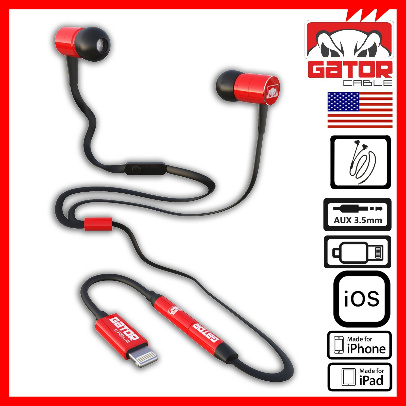 iPhone Wired Earphones Headphones Earbuds MIC For iPhone 8 X 11 12 13 14 Pro Max