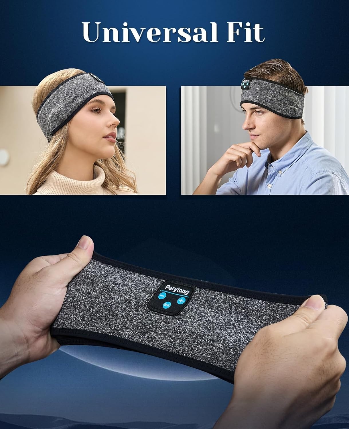 Bluetooth Sleep Headphones for Side Sleepers – 10+ Hours Playback