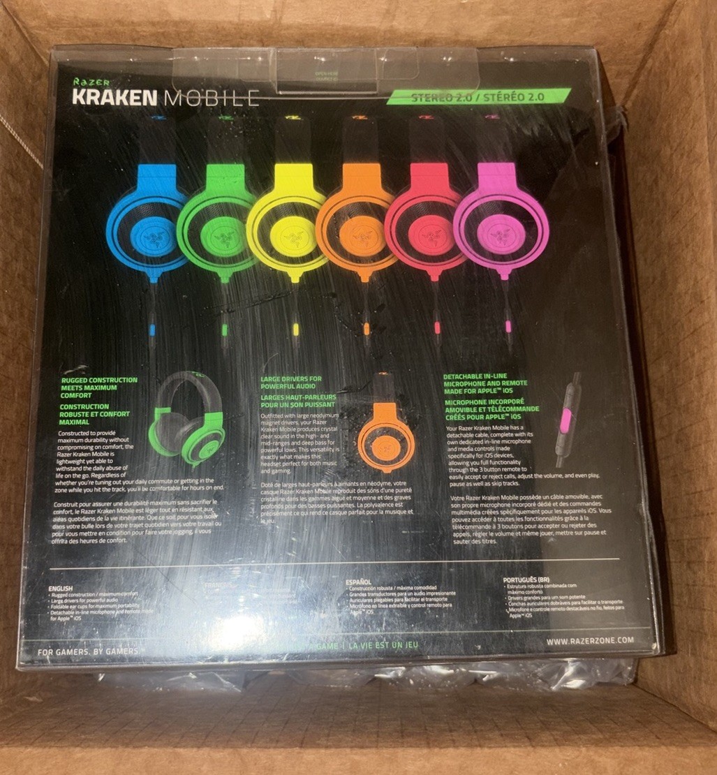 Razer Kraken Mobile Headphones -Neon Pink – RZ04-01400500-R3U1