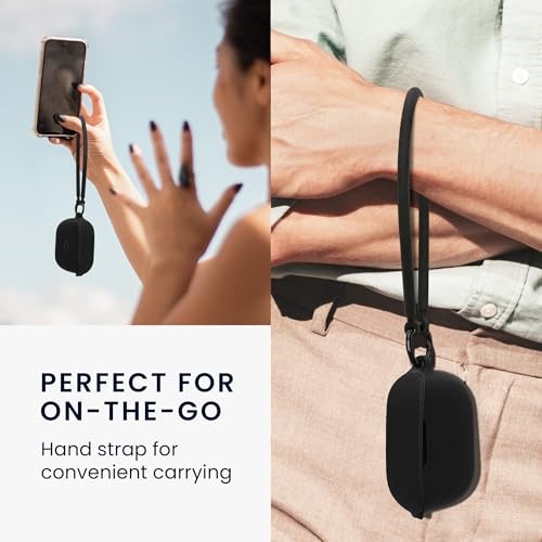 Case Compatible with JBL Vibe Buds – Silicone Headphones Cover with Hand Black