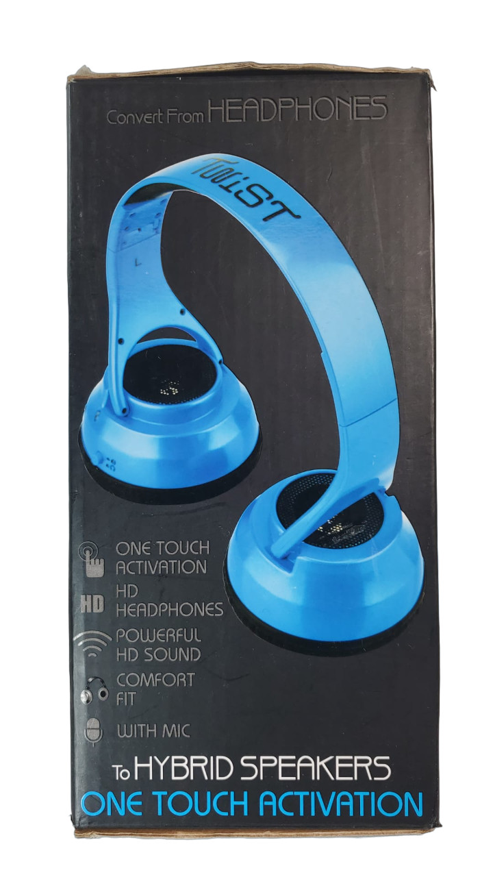 HD Twist Over Ear Headphones to Hybrid Speakers (02433)- Blue