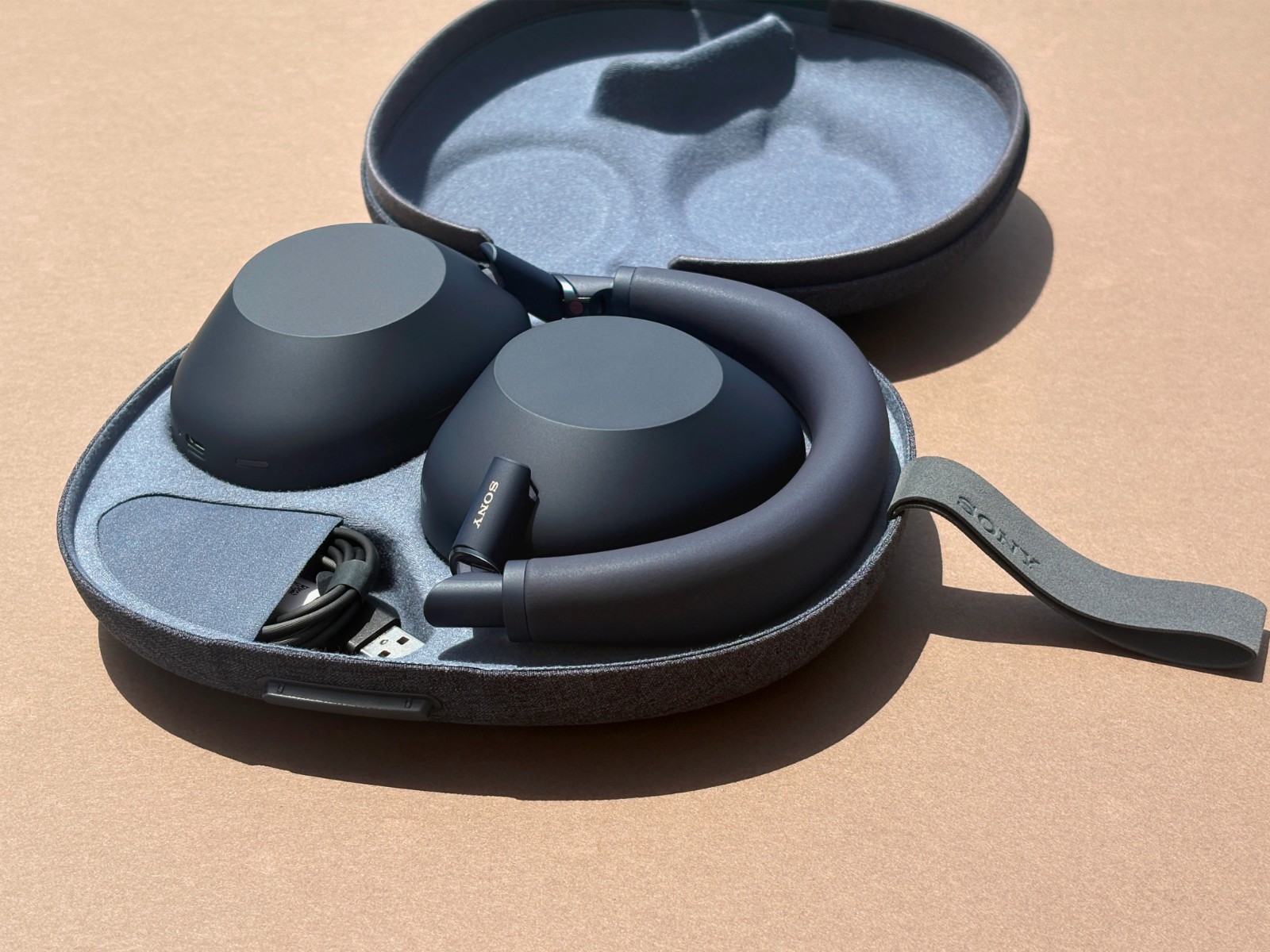 SONY WH-1000XM6 Wireless Noise Canceling Headphones with Hard Case – BLUE #E