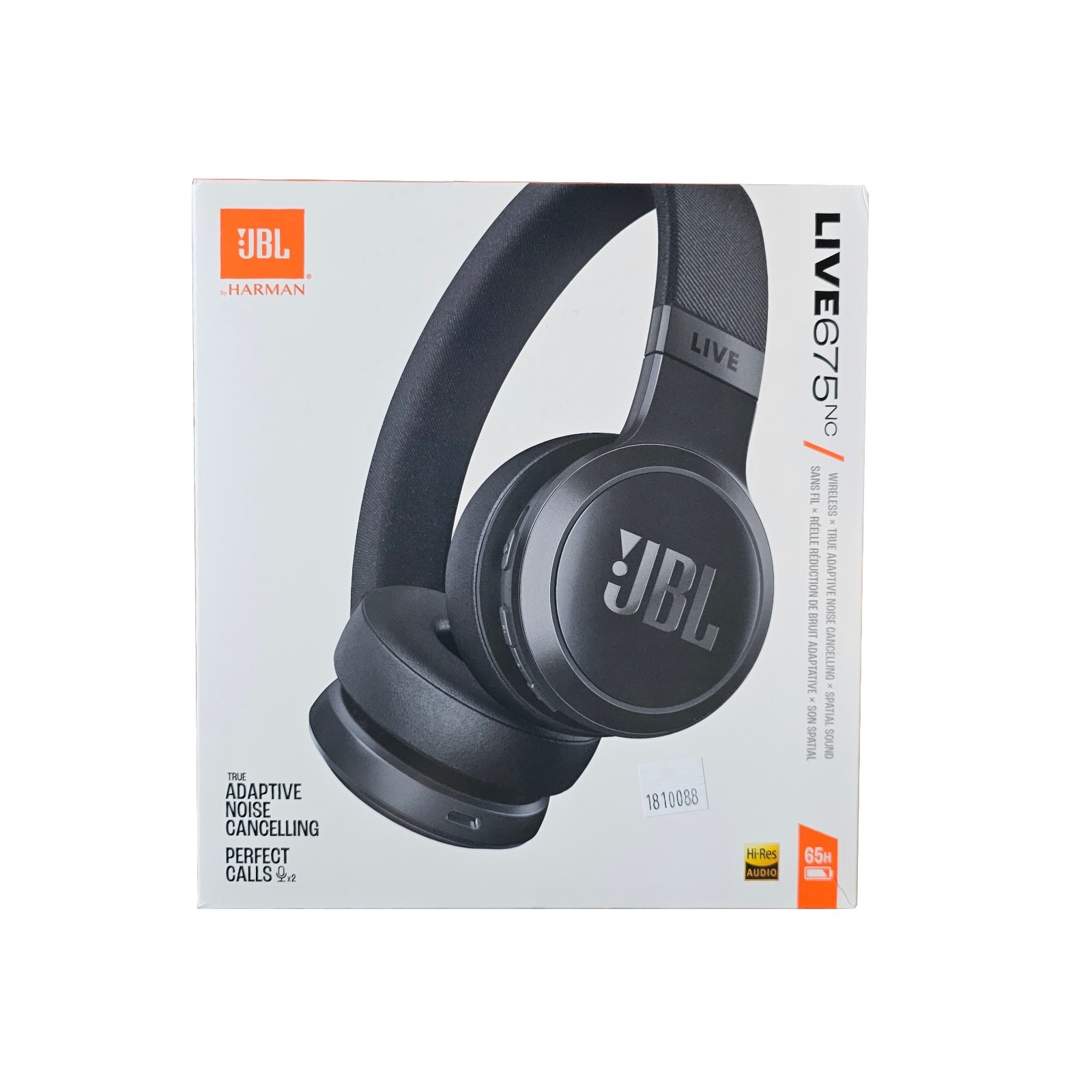 JBL LIVE675NC Wireless on-ear Headphones 65 HR – Open Box