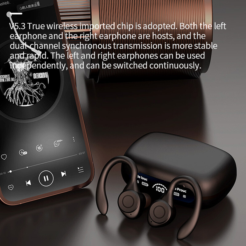 TWS Wireless Bluetooth Earphones Headphones Sport Gym Running Earbuds Earhook US