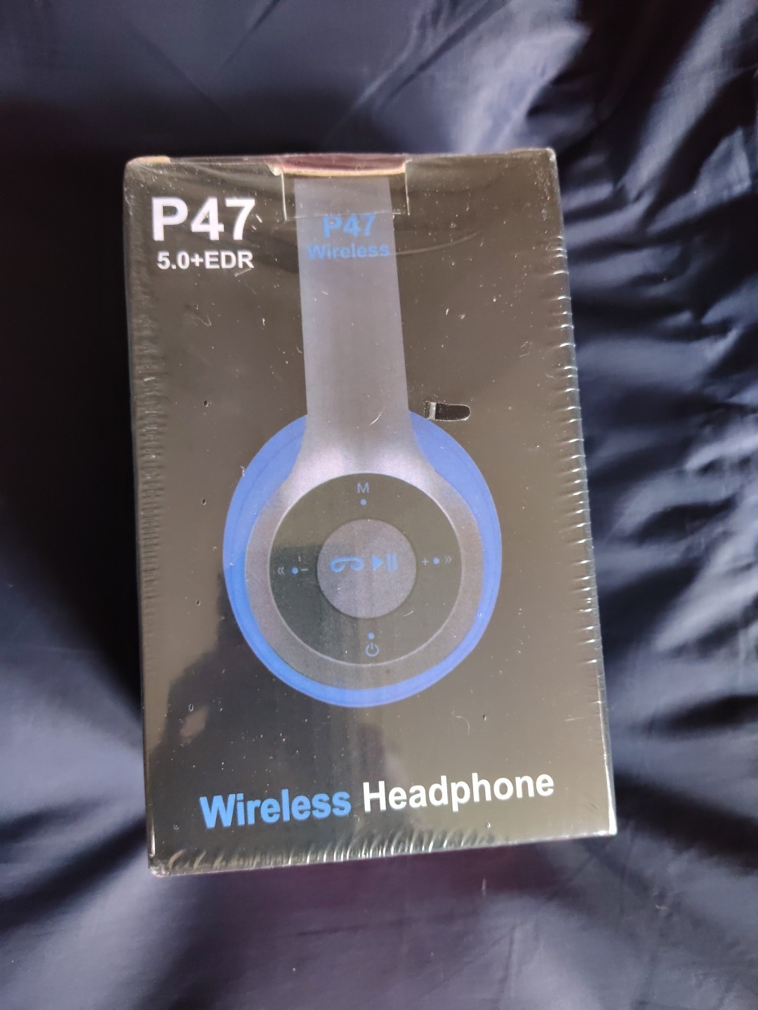 P47 Wireless Over Ear 5.0+EDR Headphones Blue Or Green -New