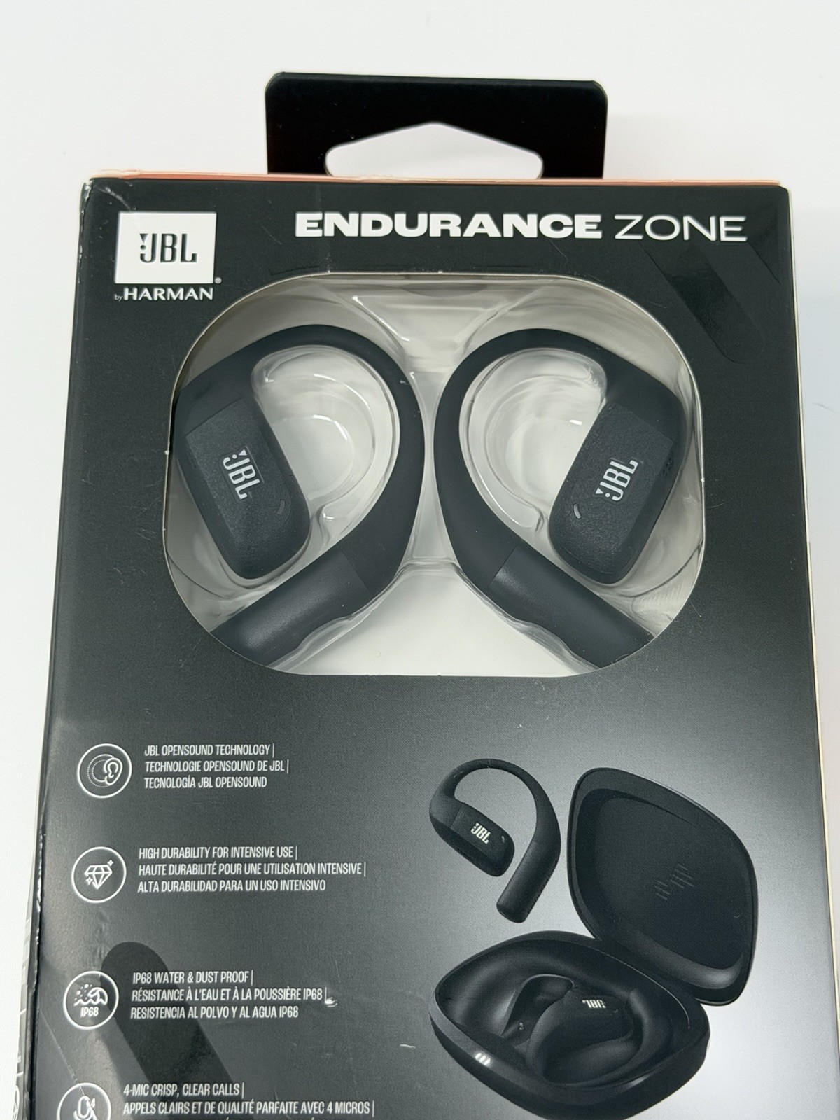 JBL Endurance Zone OpenSound Bluetooth Wireless IP68 Sports Earbuds (Black)