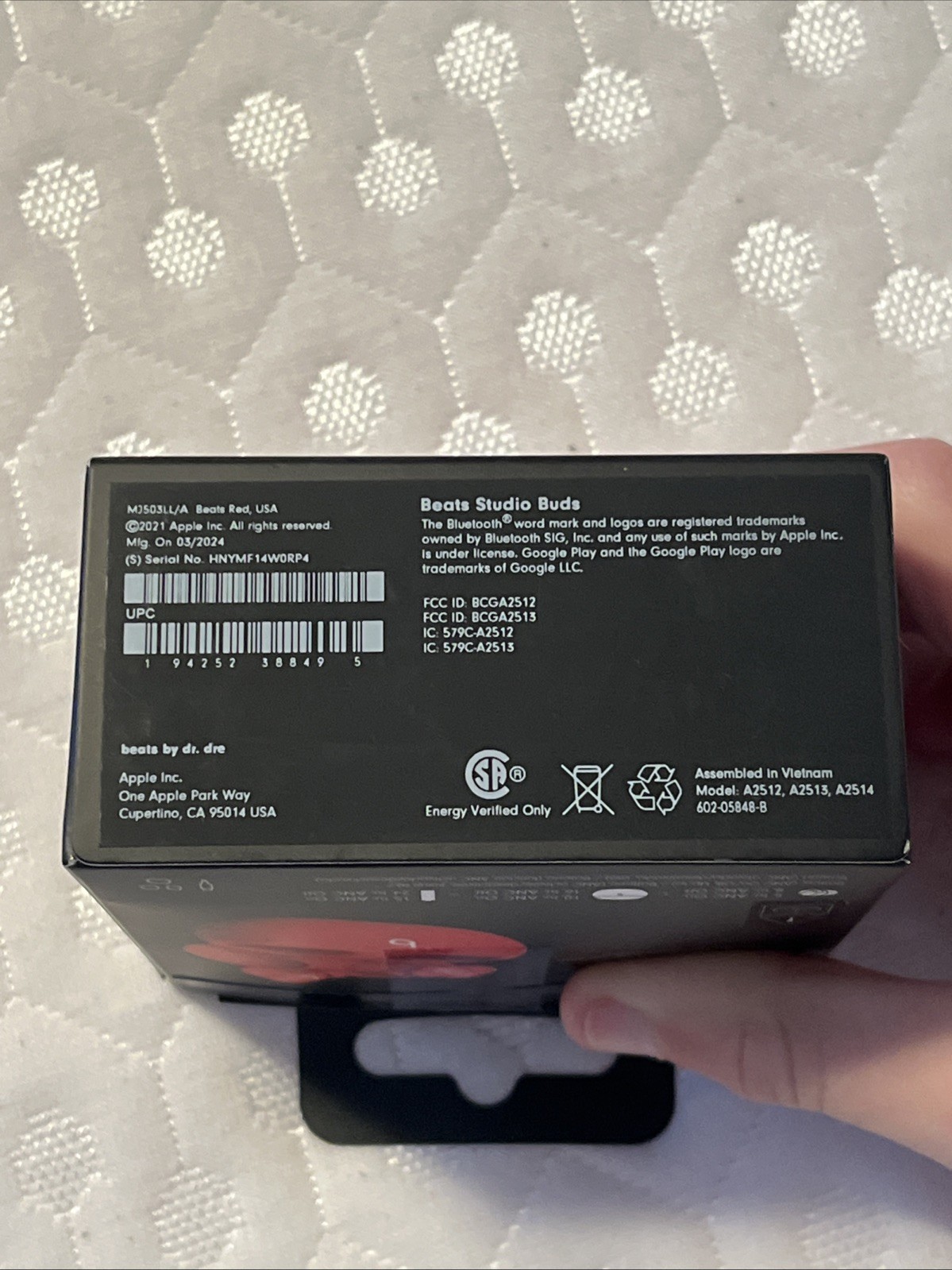 Red Dr. Dre Beats Earbuds With Active Noise Cancellation And Transparency Mode￼￼