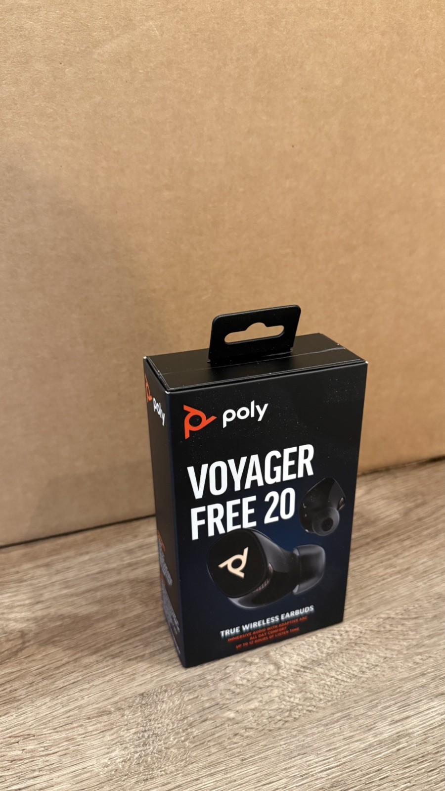 HP Poly Voyager Free 20 Black Earbuds + Basic Charge Case NEW