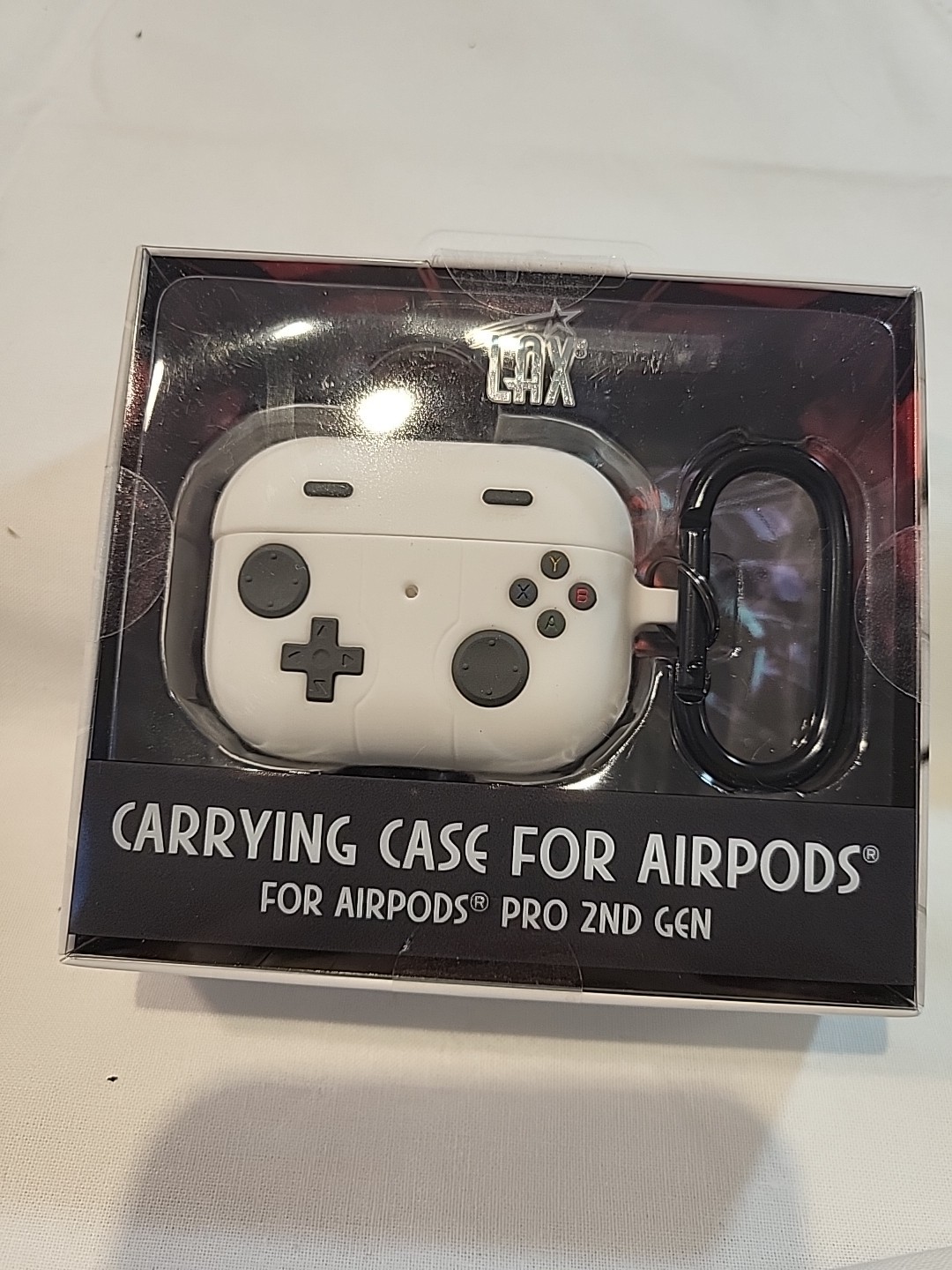 Lax Brand Carrying Case For AIRPODS, Looks Like Video Game Controller, NEW