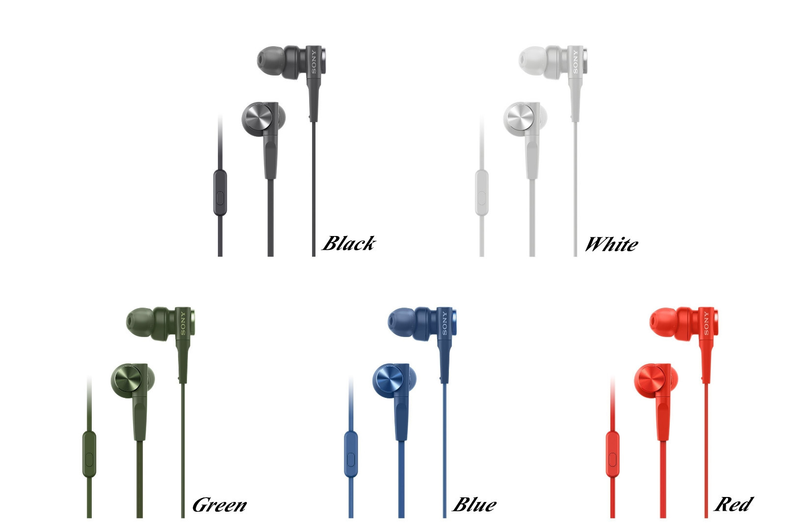 SONY MDR-XB55AP Remote control Mic for Smartphones Deep EXTRA BASS Earphones NEW