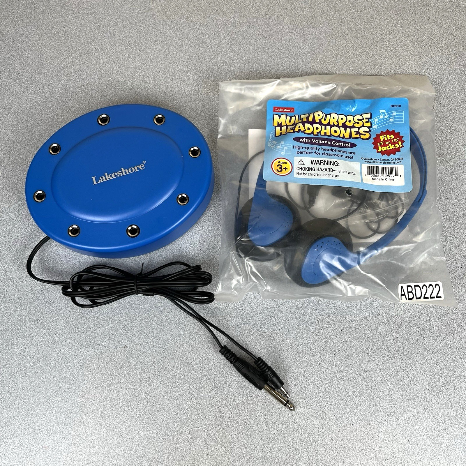 Lakeshore 8-station Position Headphone Junction Box Listening Center w/Headphone