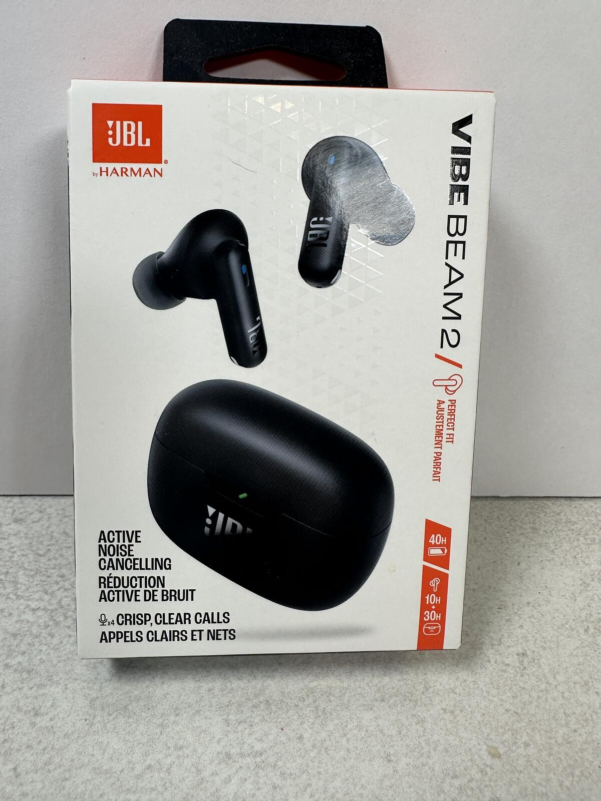 New JBL Vibe Beam 2 True Wireless ANC Bluetooth Earbuds Black