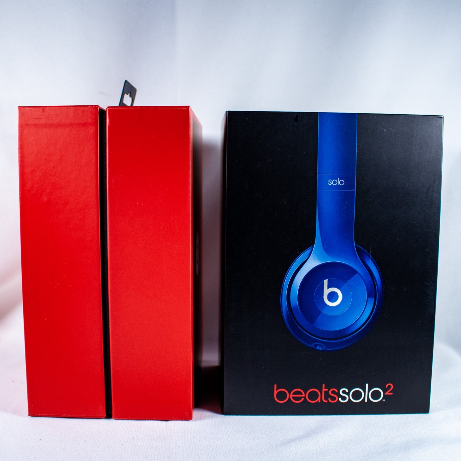 BEATS SOLO2 by Dr. Dre Solo Sapphire Blue Foldable Headphone Empty Box