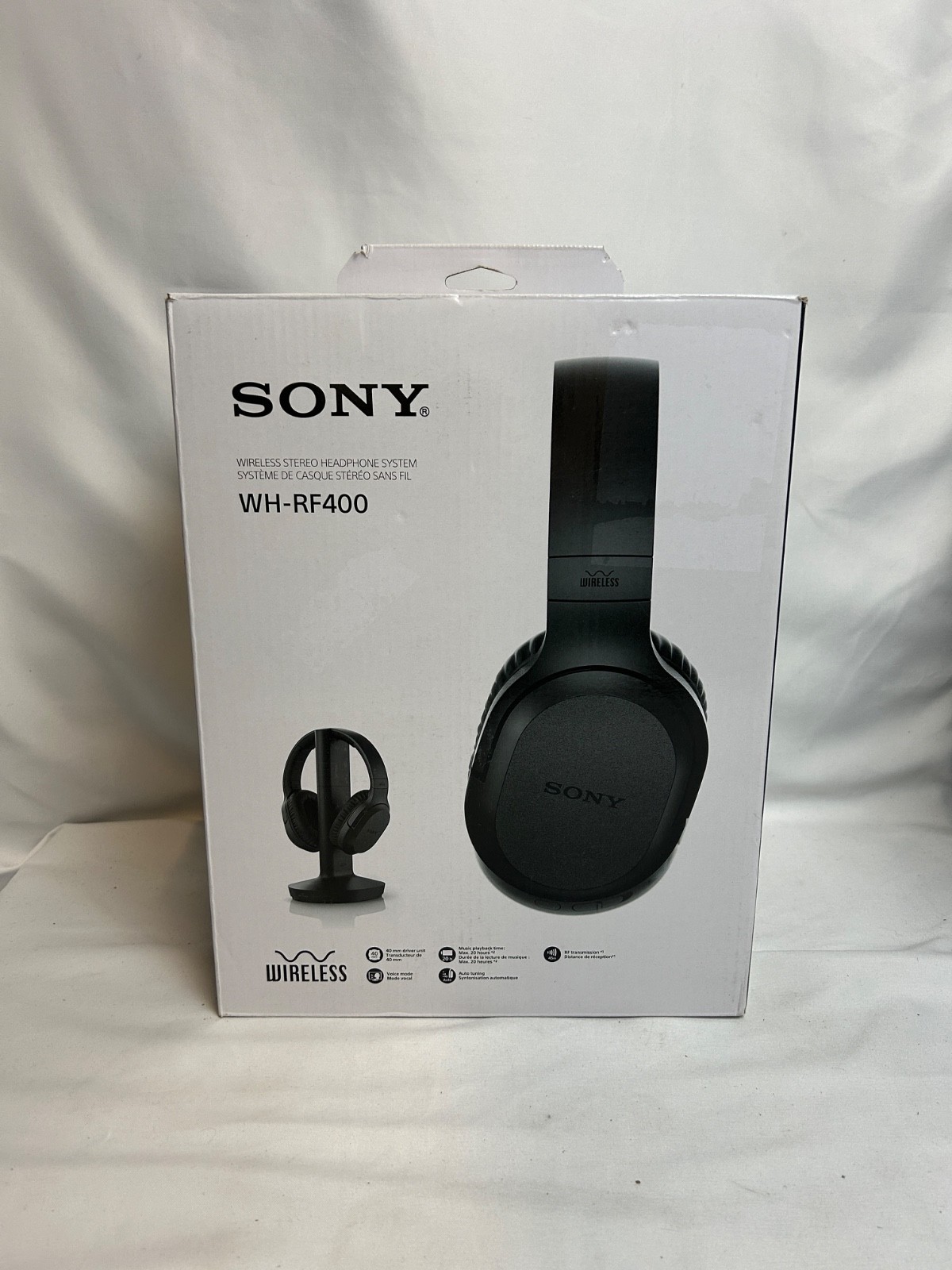 Sony WH-RF400 Wireless RF Home Theater Headphones with Charging Dock