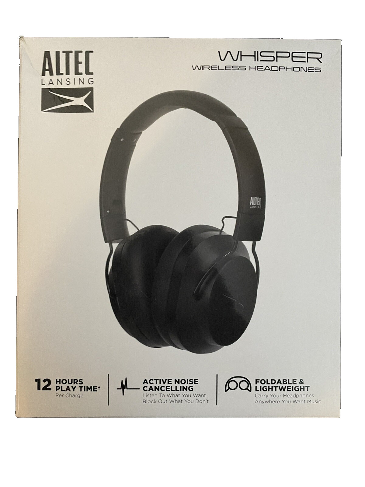 Altec Comfort Wireless Headphones Model #MZX570 Bluetooth 10Hours of Playtime