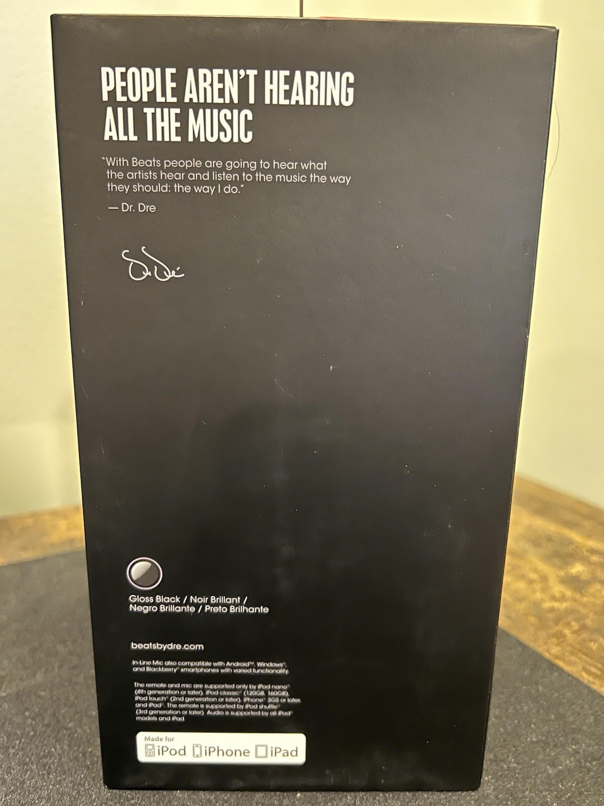 Beats by Dr. Dre Beats Solo 2 (Gloss Black) – Open Box, Brand New Never Used