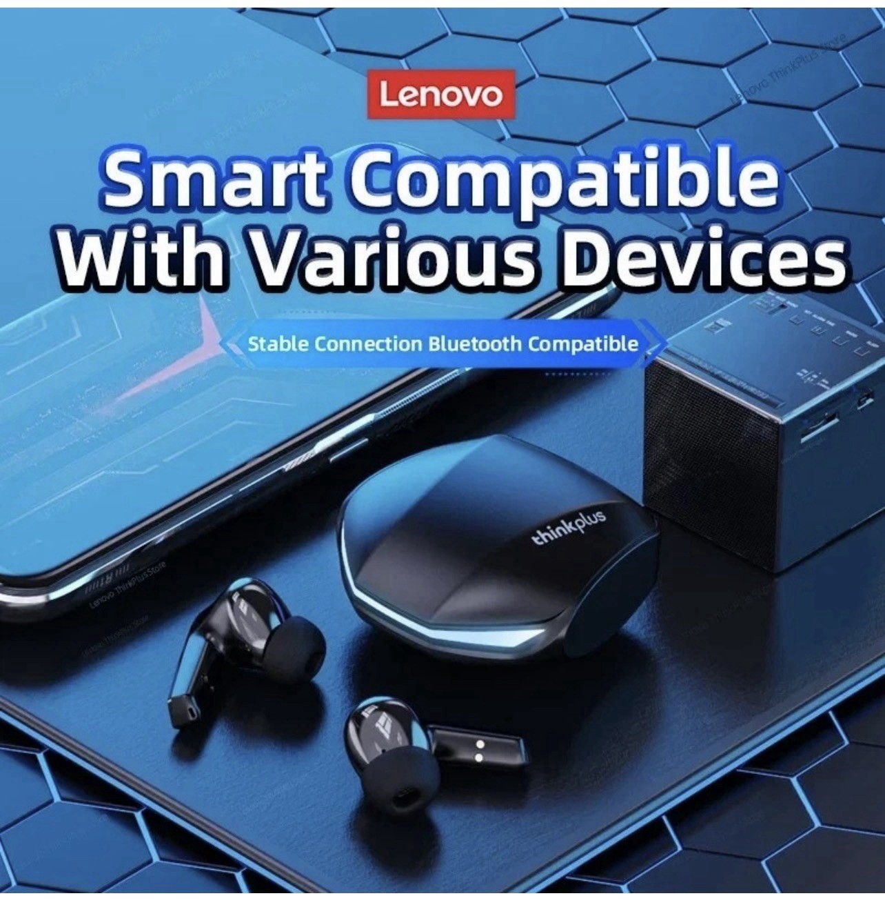 Lenovo GM2 Pro TWS Wireless Earbuds Bluetooth 5.3 Waterproof Headphones with Mic