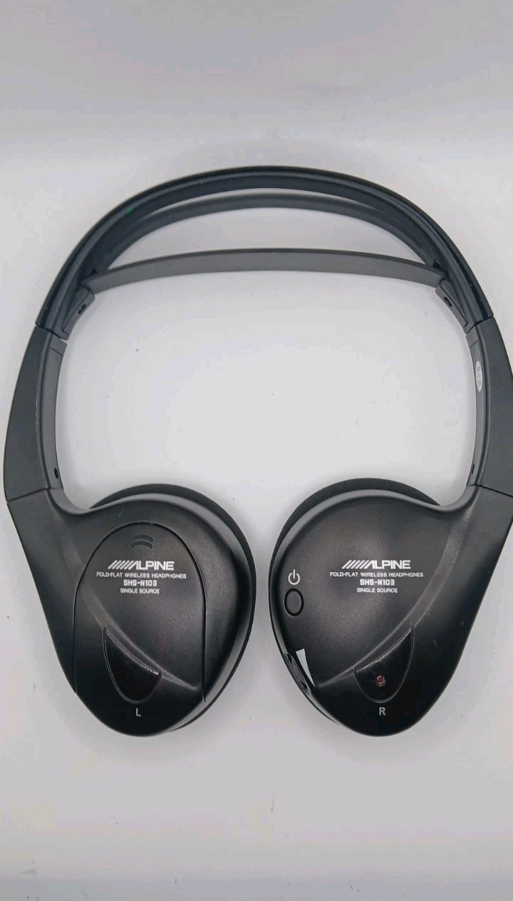 Alpine Audio SHS-N103 Single Source Wireless Mobile Media Headphones Works Clean