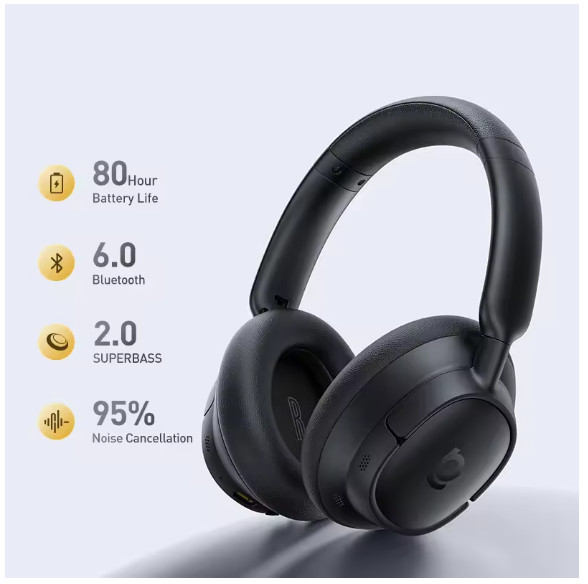 Baseus Bass BH1 NC Lite ANC Wireless Headphones 95% Noise Cancelling