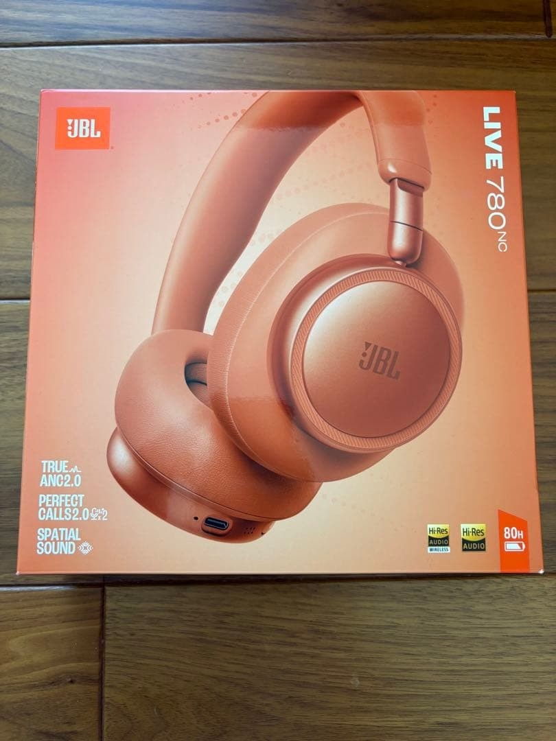 JBL LIVE 780NC Wireless Noise Cancelling Headphones LDAC Hi-Res Orange