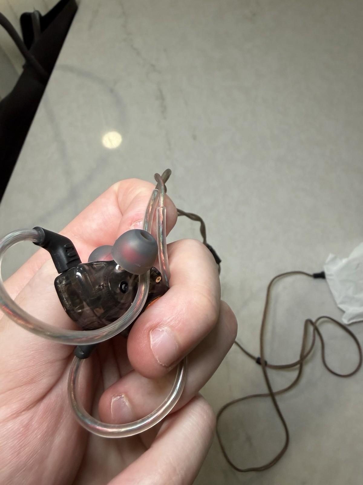 KZ AK3 In-Ear Earbud Earphones w/ Mic Ear-Hook 10mm 3.5mm Black Gold