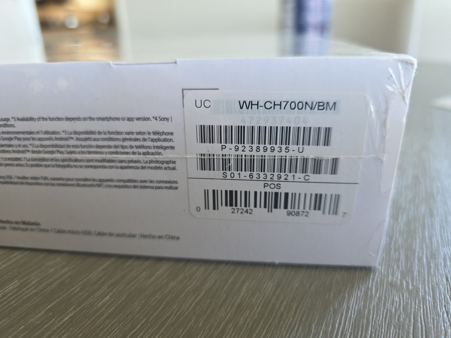 Quick Ship BRAND NEW/SEALED Sony WH-CH700N Wireless Over-Ear Headphones – Black
