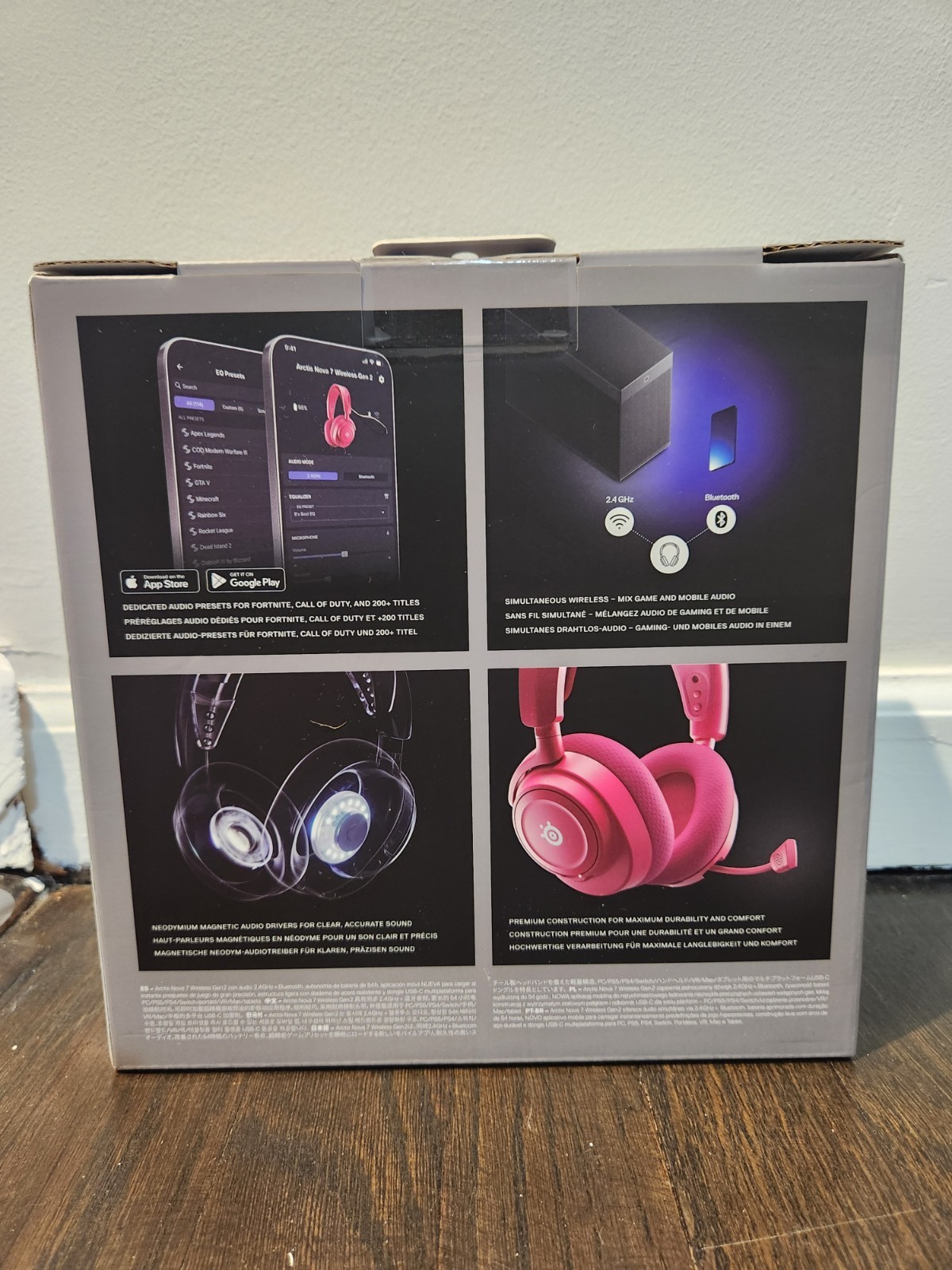 SteelSeries Arctis Nova 7 Gen 2 Wireless Gaming Headset Magenta PS5 PC Switch 2