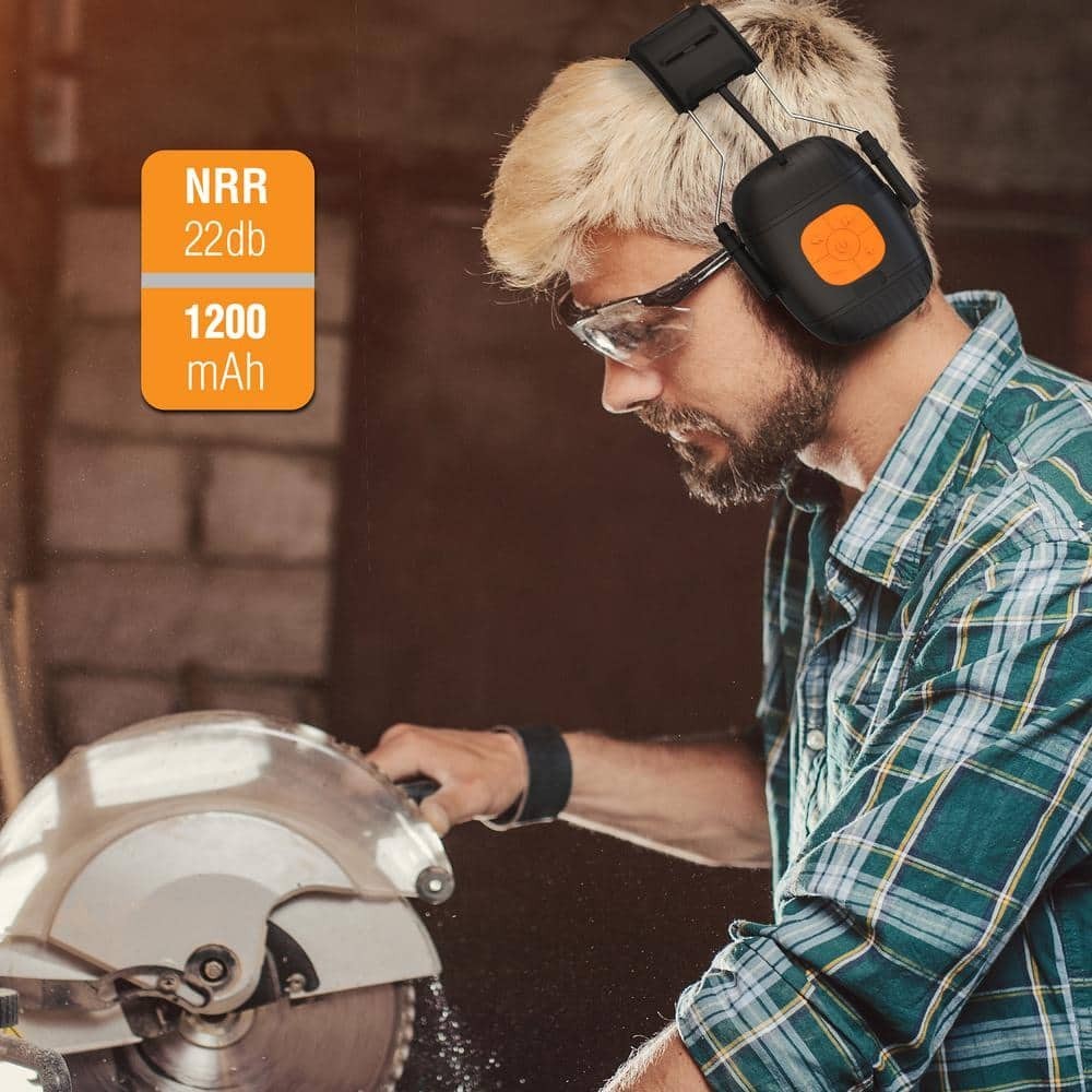 Tzumi SoundGuards Over Ear Jobsite Hearing Protection Bluetooth Headphones