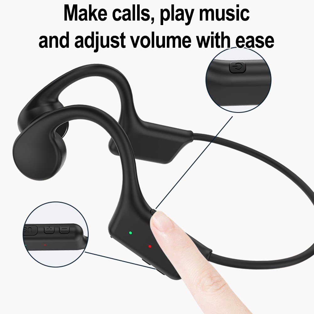 Bone Conduction Technology Earphones with IPX5 Rating for Active Users