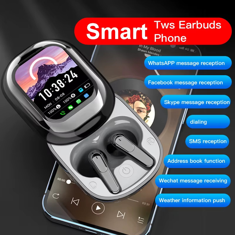 SE-ONE Smart Headphones LED FullColor Slide Touch Screen Support APP Information