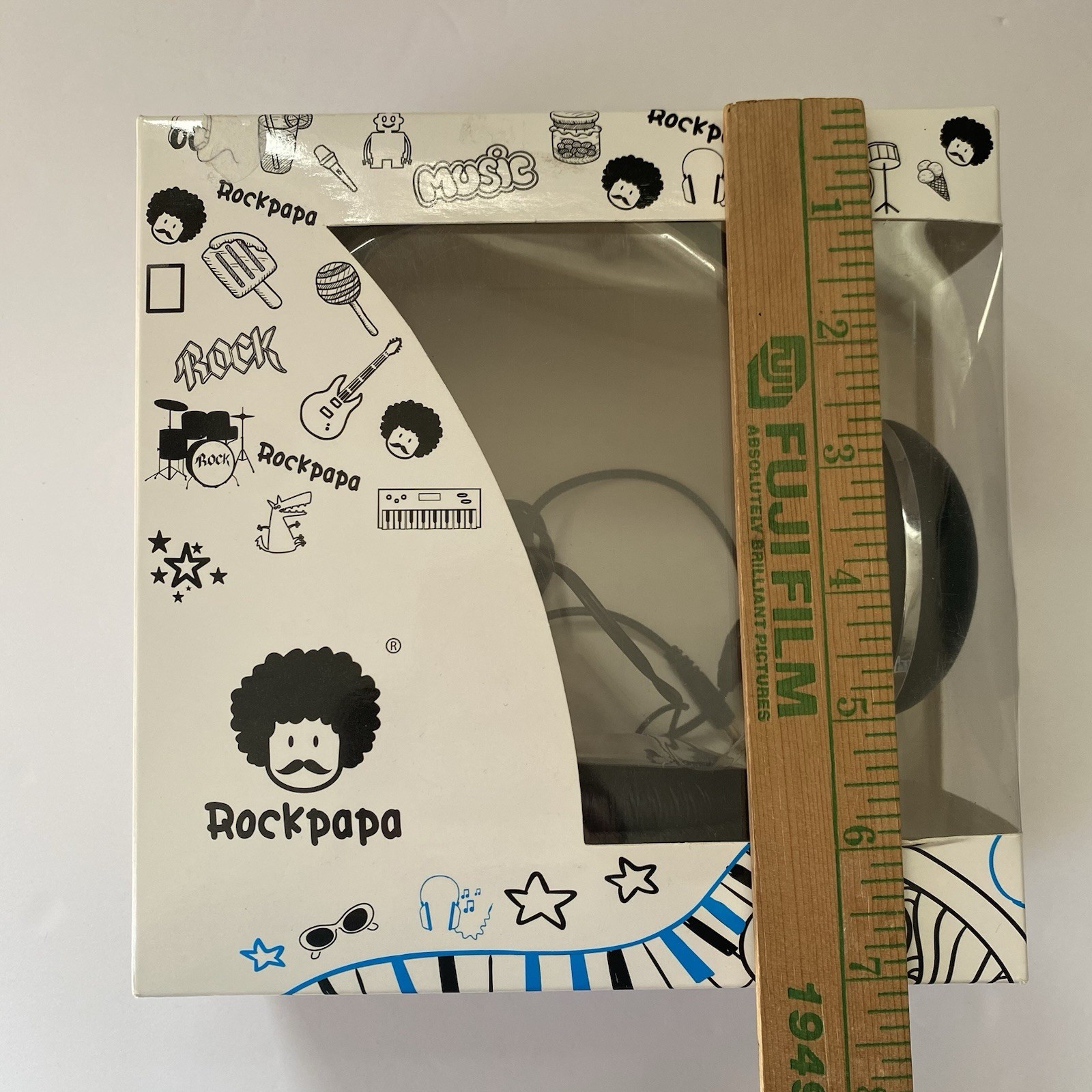 Rockpapa Headphones for School Children ages 5+ Adults Black Suitable for 3.5mm