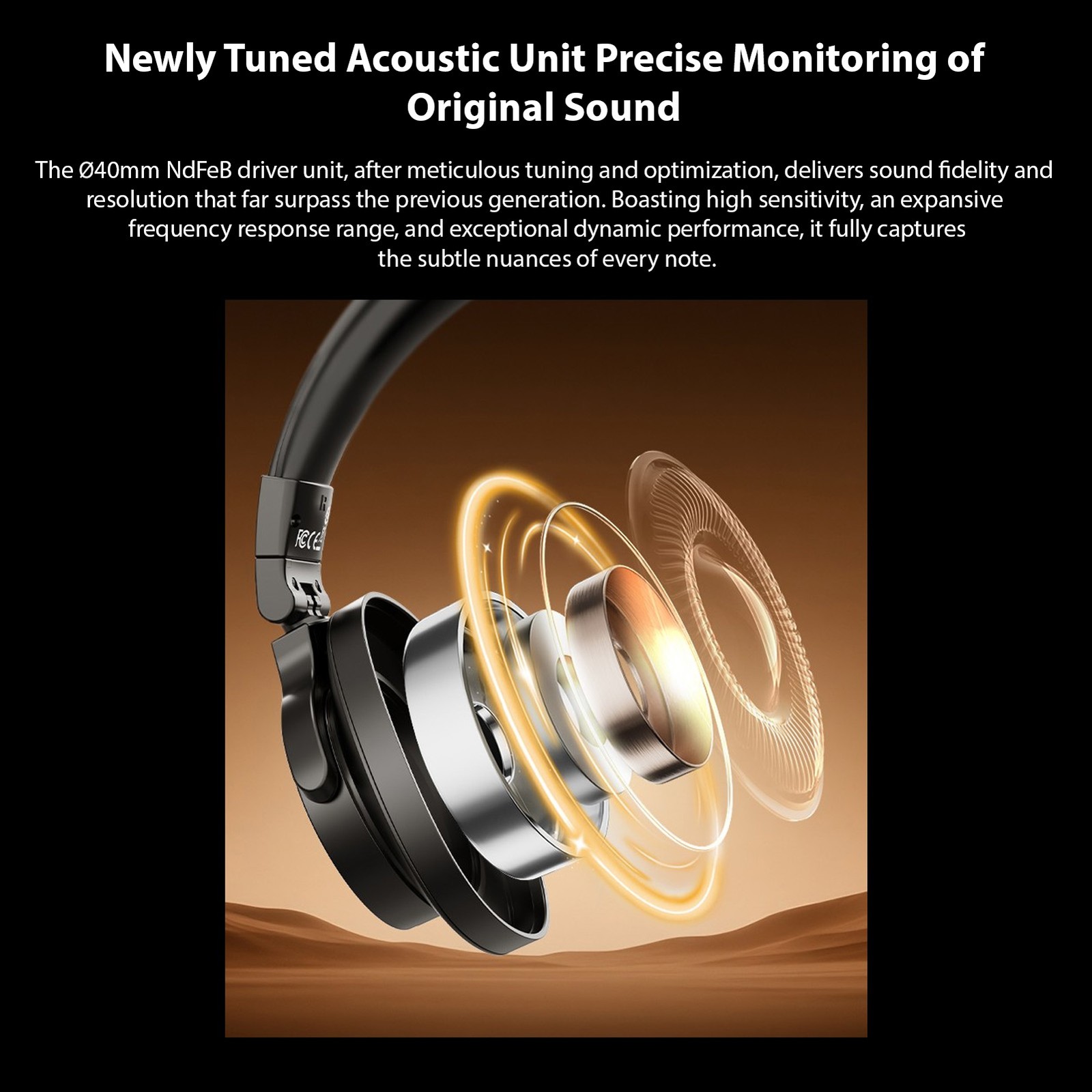 TAKSTAR Studio Headphones DJ Monitoring Headphones With 40mm Drivers Closed JTDW