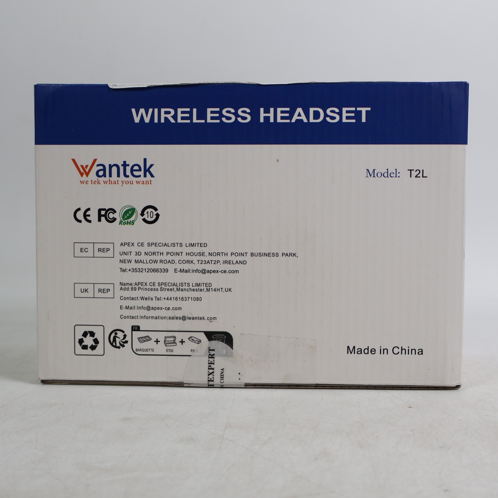 Wantek Bluetooth Headphone with Mic Foldable Wireless Headset for PC/Cellphone